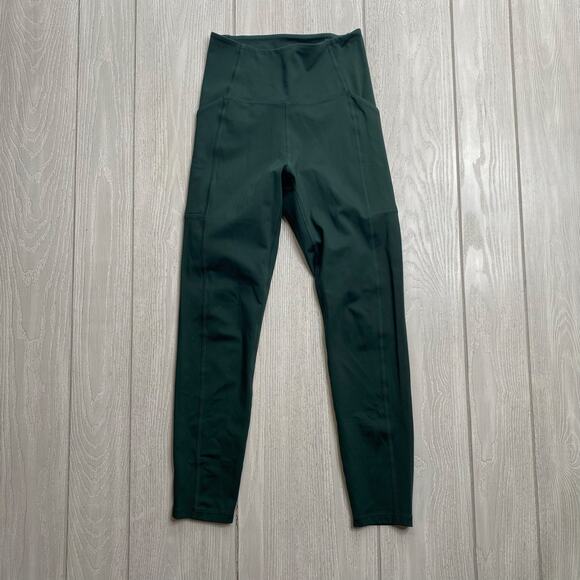 Girlfriend Collective Hunter Green High Waist Capri Leggings Size X-Small XS - Picture 1 of 9